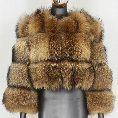 Women's Fur Coat Artificial Mink Splicing Jacket Fake Fur Mixed Skin Chinese Manufacturer Wholesale Price Fashionable Outerwear